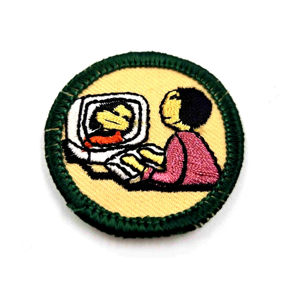 Girl Scouts Cyber Scout Badge Embroidered Circular Patch Retired